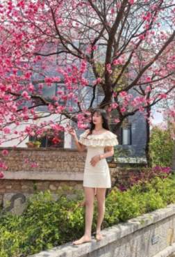 站在花坛上的长腿小姐姐[<font color=red>7P</font>]